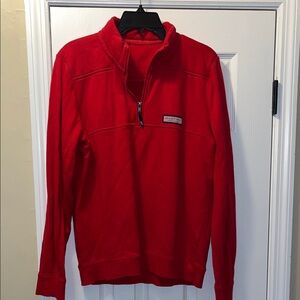 Vineyard Vines Red Quarter-Zip Pullover